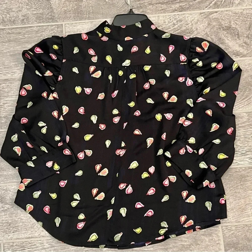 Nwt Nic + Zoe Party Pears Button-Front Top (1x) — image 4 of 8